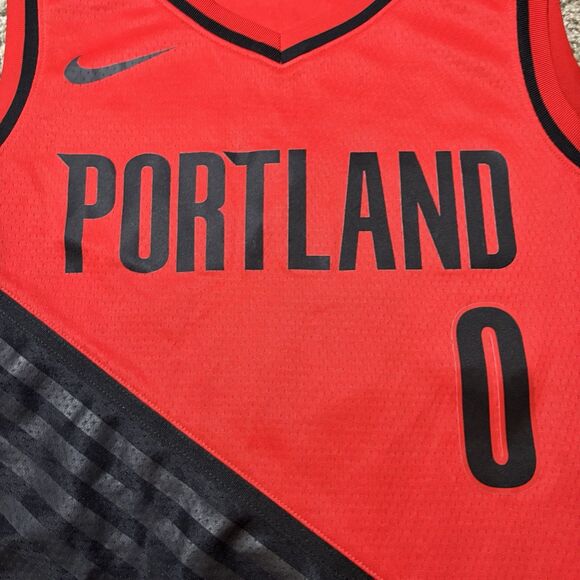 Nike Portland Trail Blazers Damien Lillard Swingman City Edition Jersey Men’s 52 - Picture 7 of 7